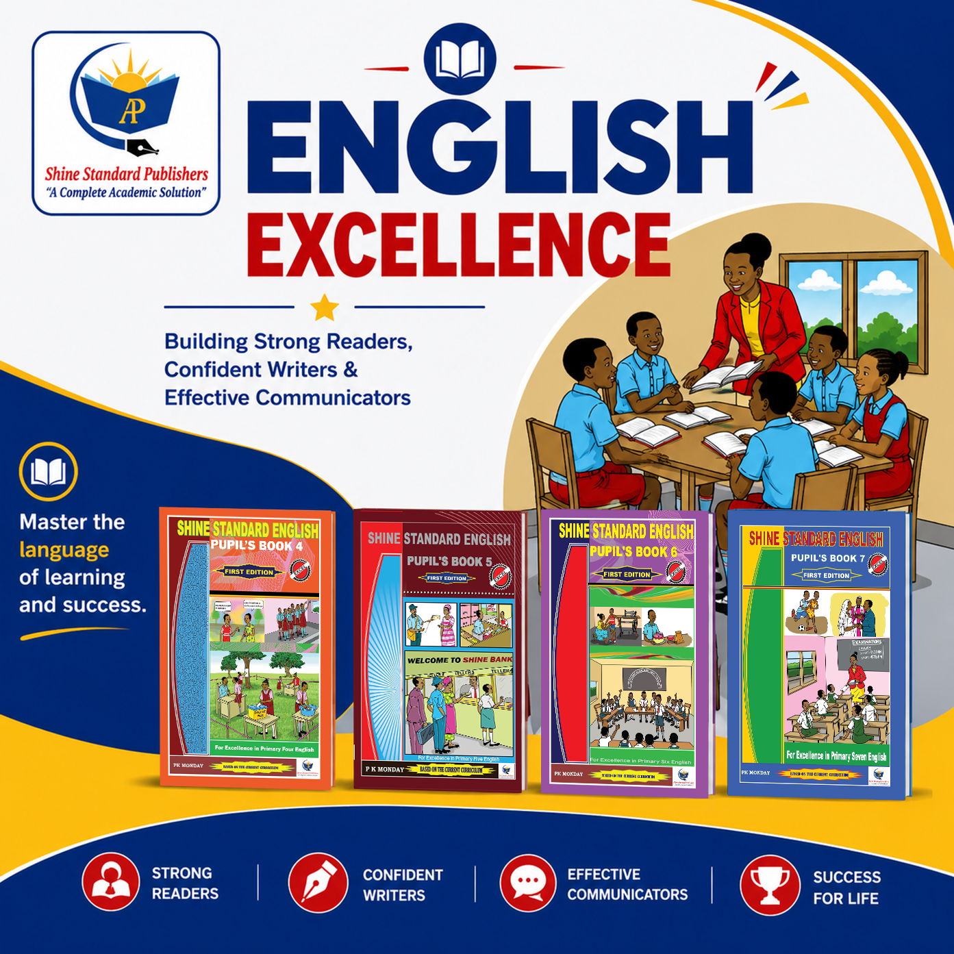 English Excellence — Shine Standard English Pupil's Books 4-7